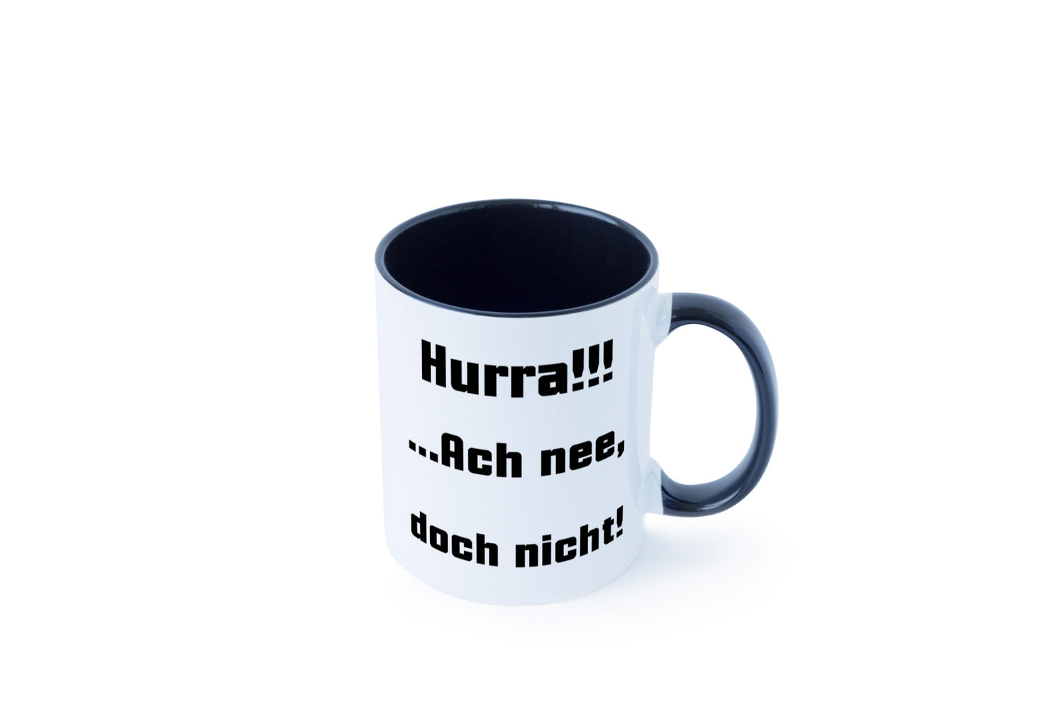 Hurta ach nee, doch nicht Geschenk Humor Geschenkidee lustiger Spruch Tasse
