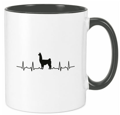 Alpaka Herzschlag | Tier Motiv Lama Tierfreund lustig Tierliebhaber Humor