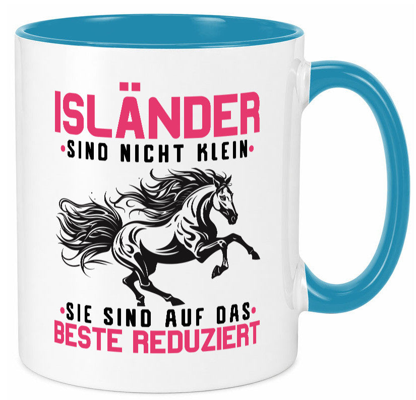 Isländer sind nicht klein | auf das beste Reduziert Pferd Geschenk Humor Tasse