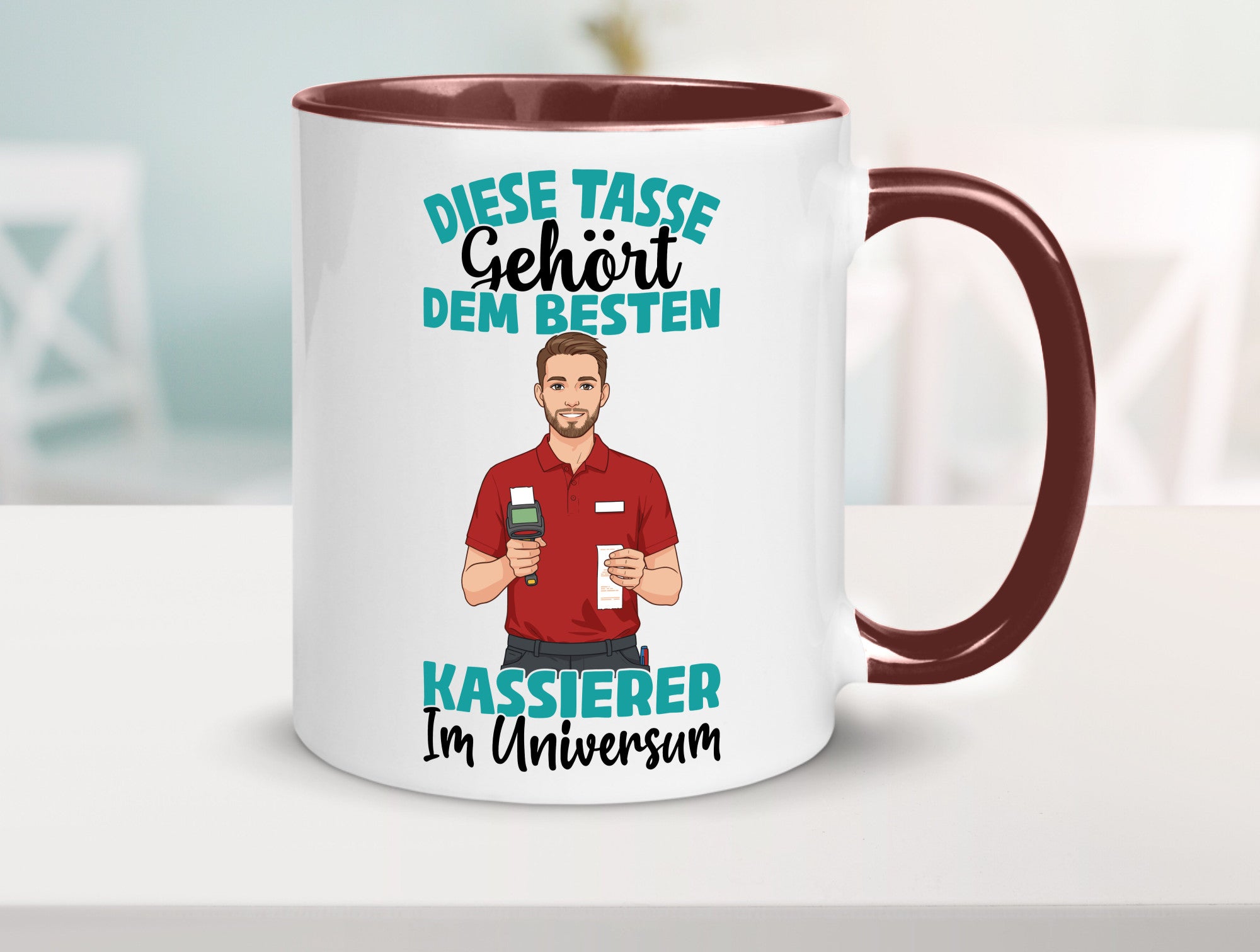 Im Universum: Kassierer Geschenk Humor Geschenkidee lustiger Spruch Tasse