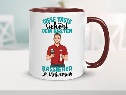 Im Universum: Kassierer Geschenk Humor Geschenkidee lustiger Spruch Tasse