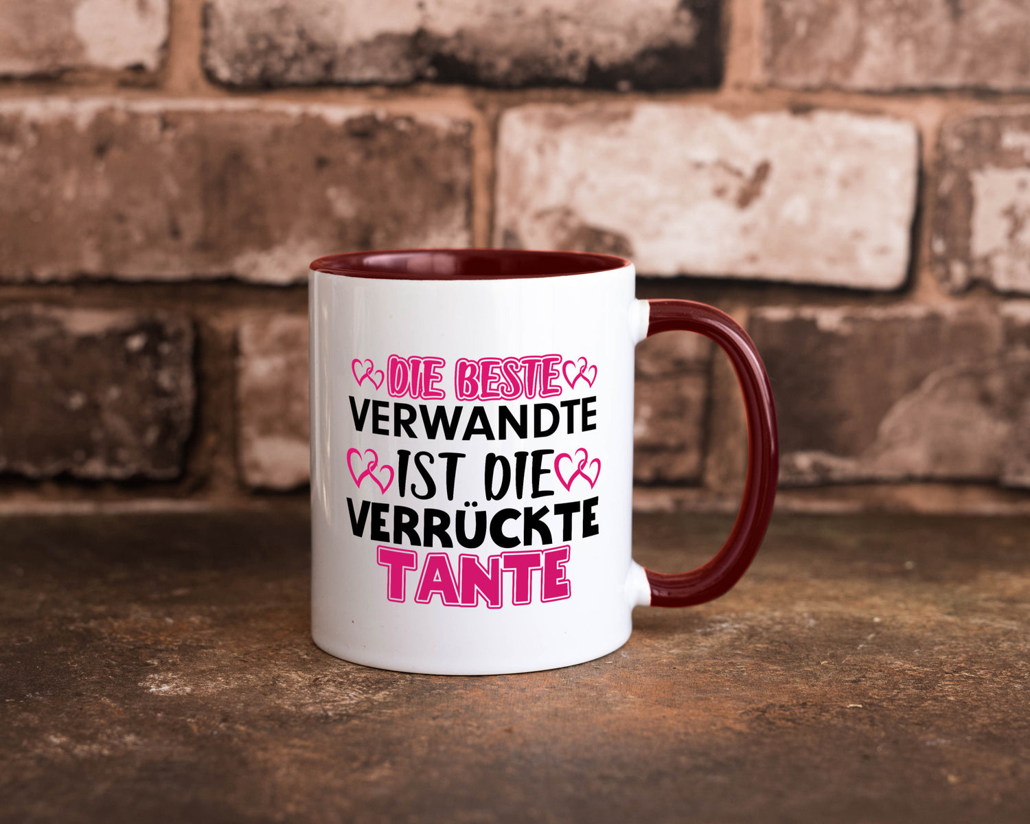 Verrückte Tante | Spruch Patentante Verwandtschaft lustiger Geschenk Humor