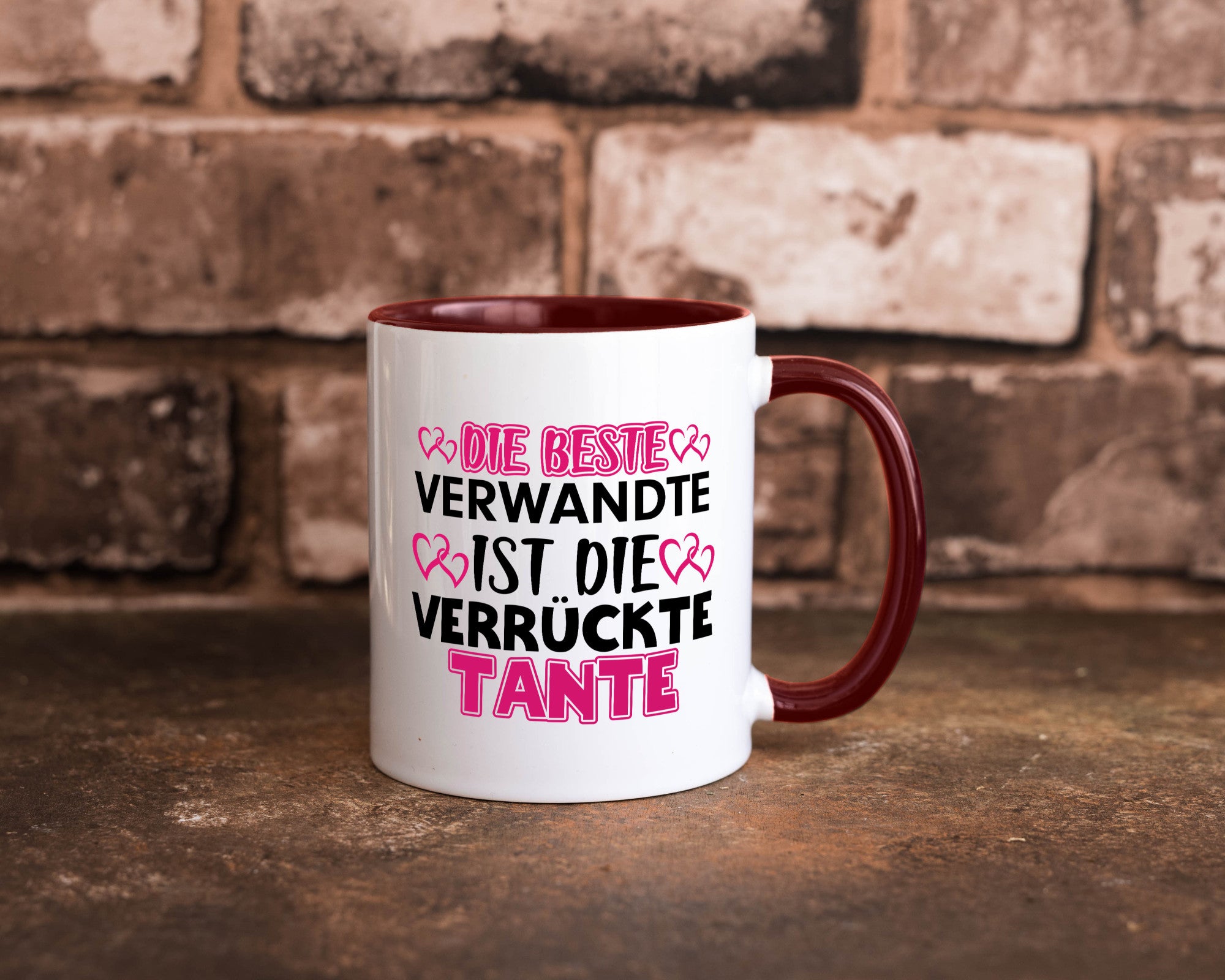 Verrückte Tante | Spruch Patentante Verwandtschaft lustiger Geschenk Humor