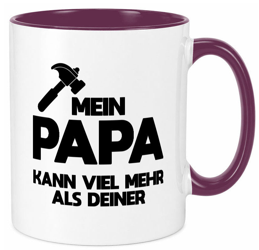 Mein papa kann viel mehr als deiner | Bester lustiger Spruch Geschenk Humor