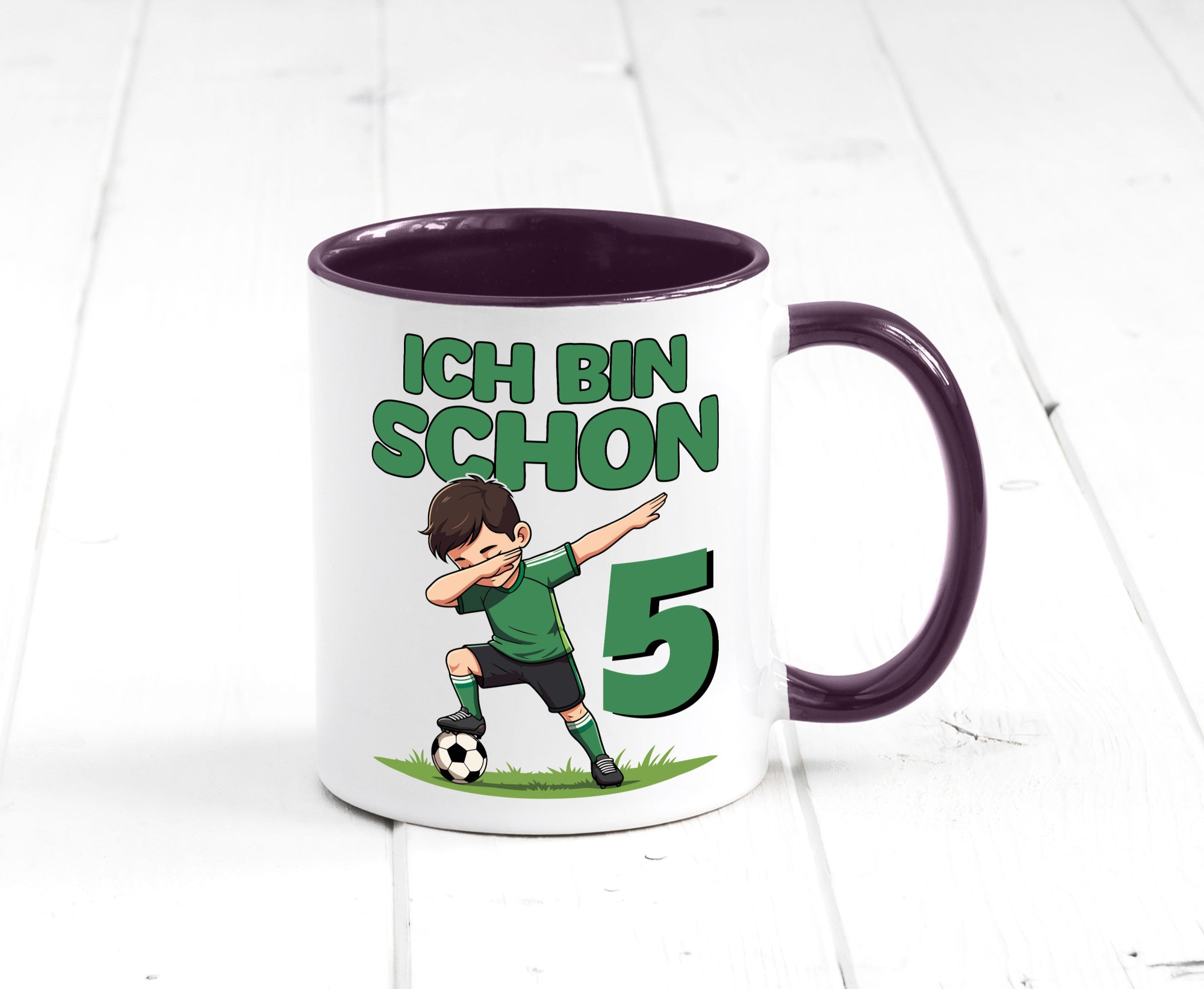 5. Geburtstag | 5 Jahre Fußballer lustiger Spruch Geschenk Geschenkidee Tasse