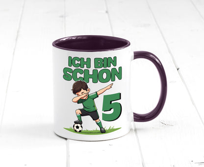 5. Geburtstag | 5 Jahre Fußballer lustiger Spruch Geschenk Geschenkidee Tasse
