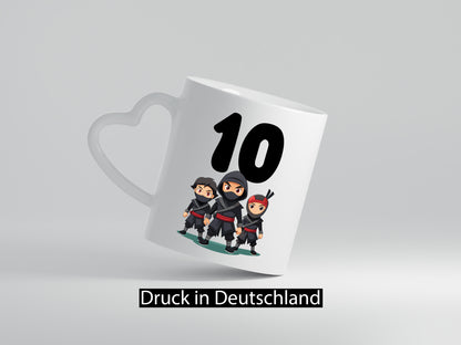 10. Geburtstag | 10 Jahre Ninja Humor Geschenkidee Tasse