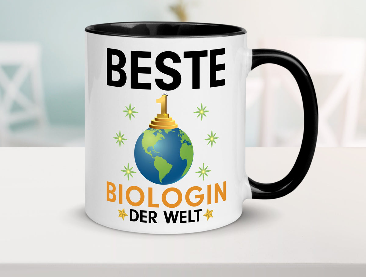 Welt Beste Biologin | Biologie Naturforscherin Geschenkidee Humor Tasse