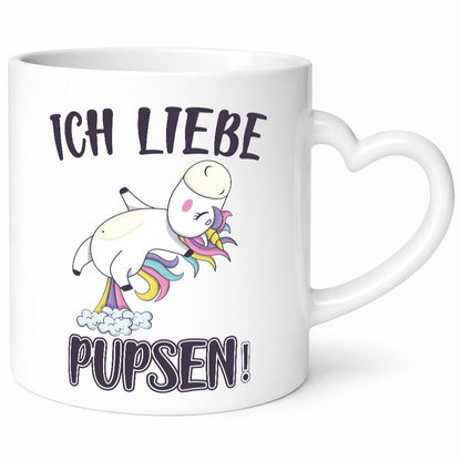 Ich liebe Pupsen v2 Geschenkidee Humor Tasse