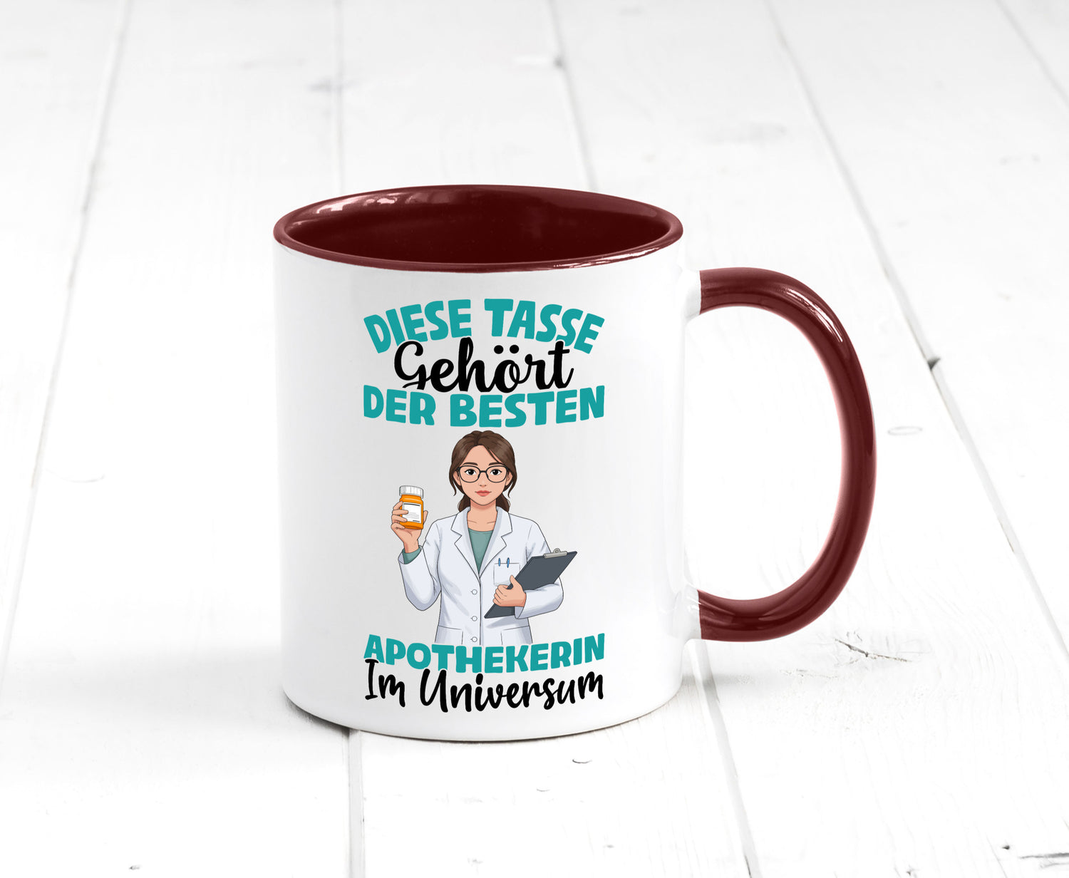 Im Universum: Apothekerin | Apotheke Pharmazie lustiger Spruch Geschenk Humor