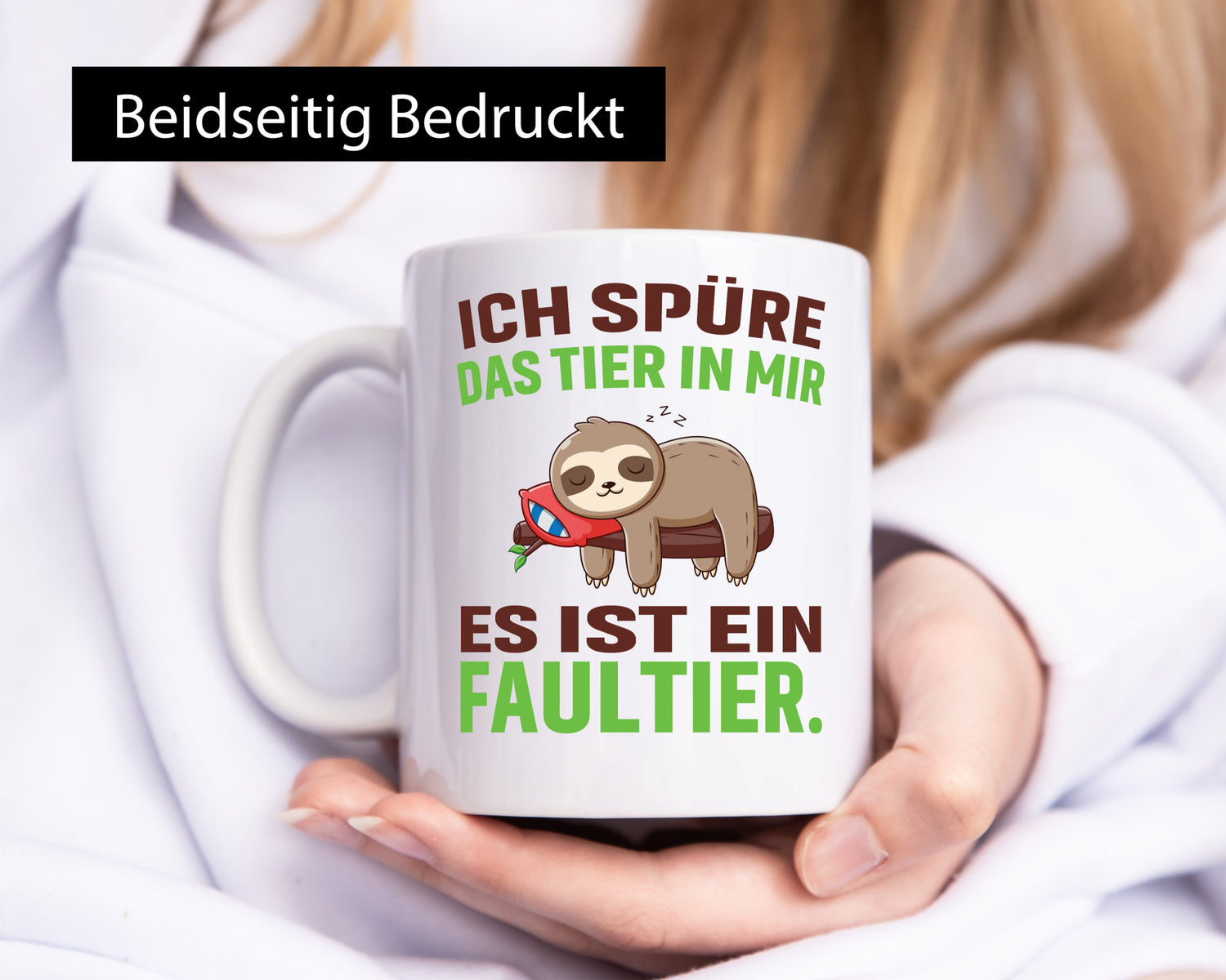 Es ist ein Faultier | Müde Schlafen lustig Tierliebhaber Humor Geschenk Tasse