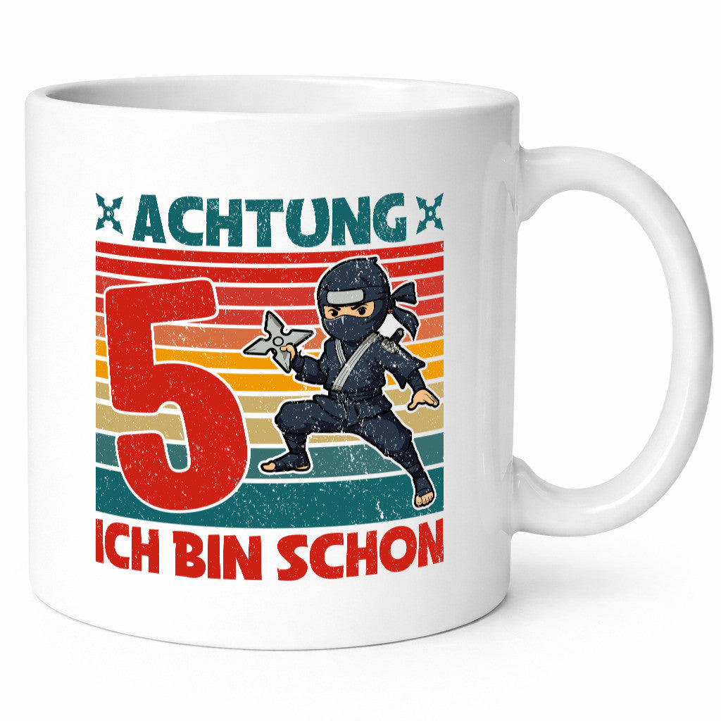 5. Geburtstag | 5 Jahre Ninja Kindergeburtstag Humor Geschenkidee Tasse