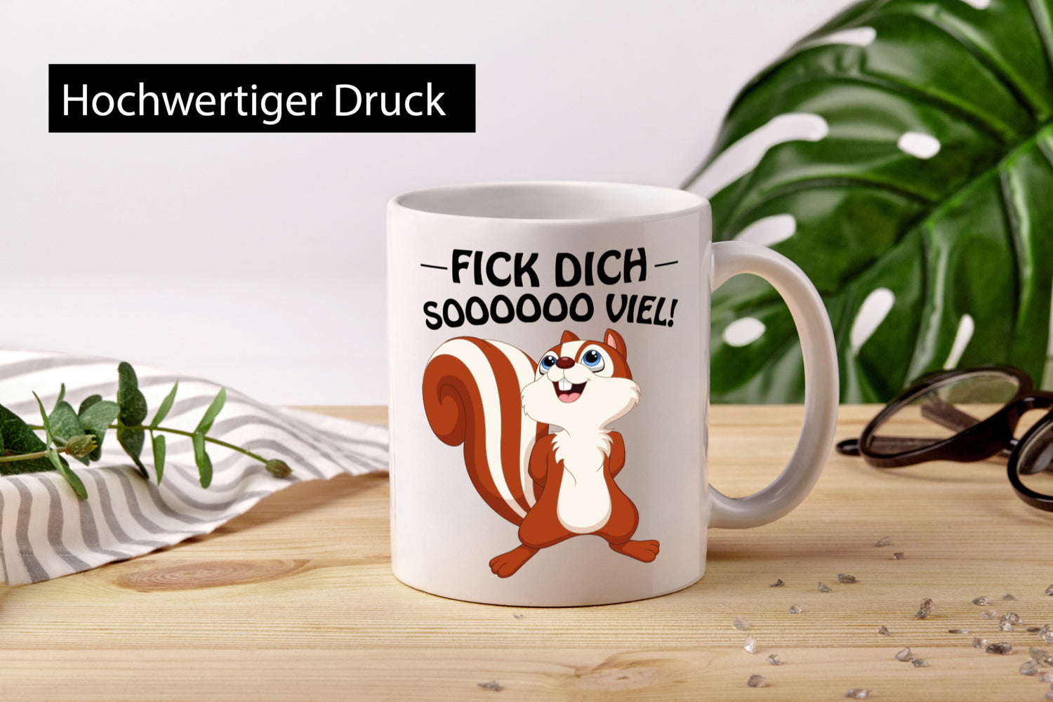 Fick dich so viel Geschenk Humor Geschenkidee lustiger Spruch Tasse