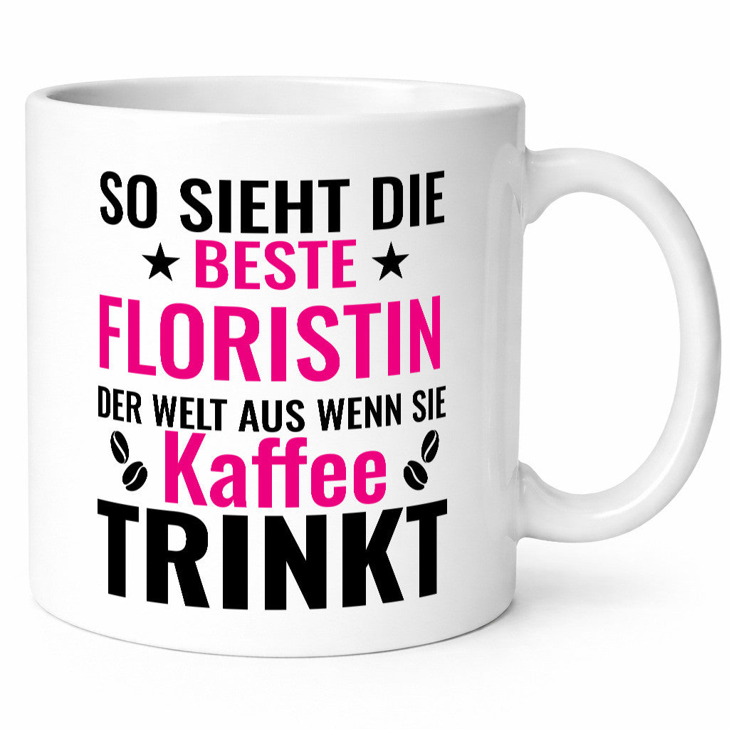Kaffee trinkt: Floristin | Blumen Verkäuferin lustiger Spruch Geschenk Humor