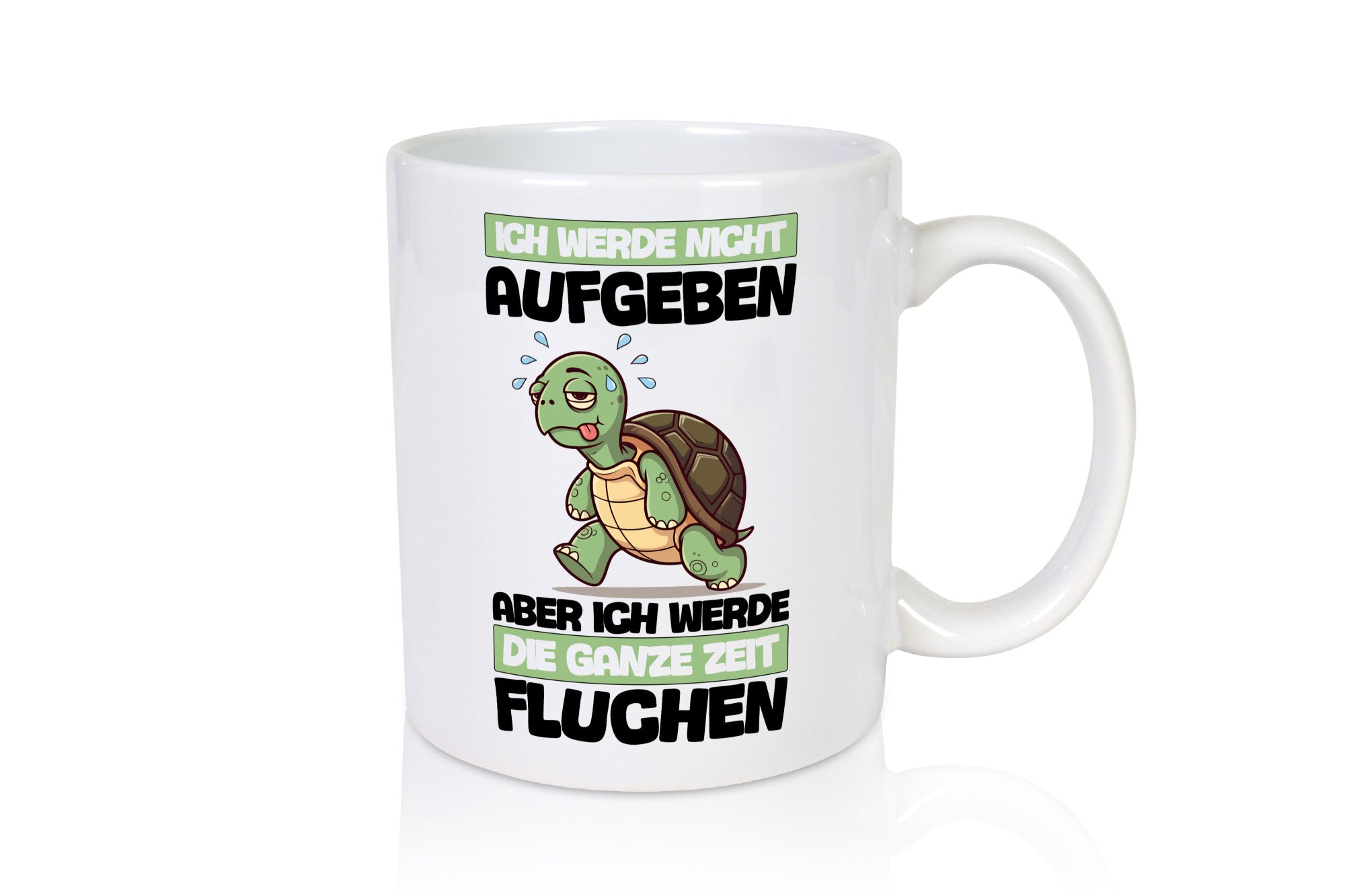 Ich geb nicht auf werde aber fluchen | Schildkröte Joggen v2 Humor Geschenkidee