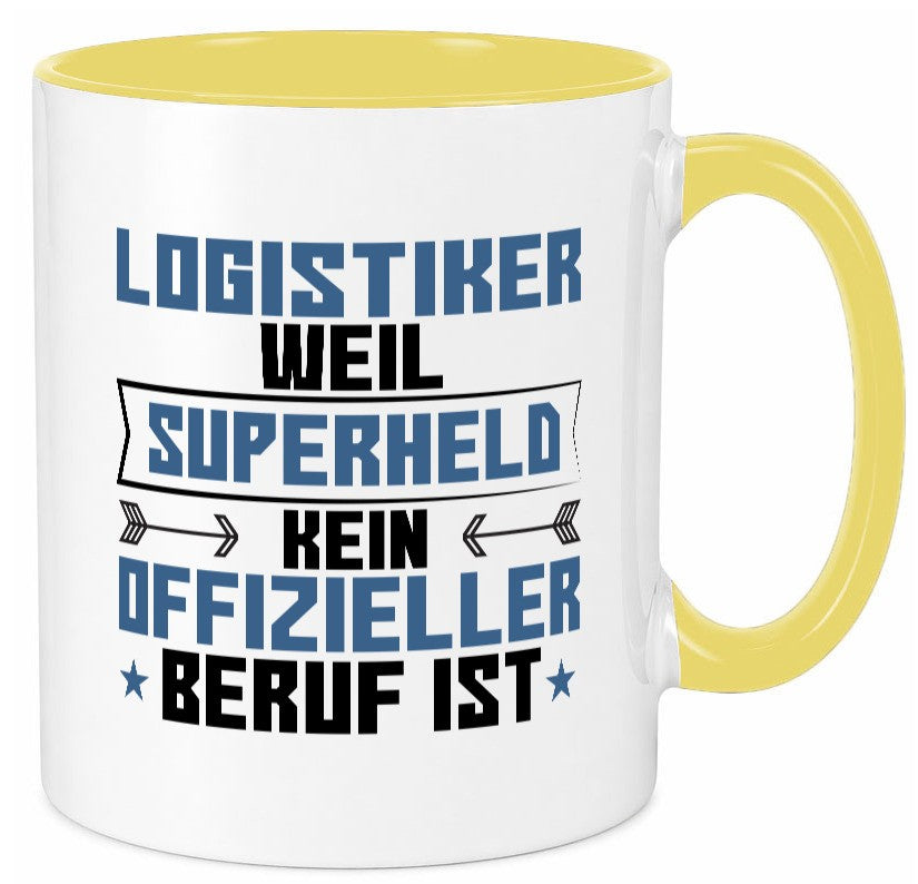 Superheld Logistiker | Beruf Logistik Geschenkidee Arbeit Kollegen Büro Humor Tasse