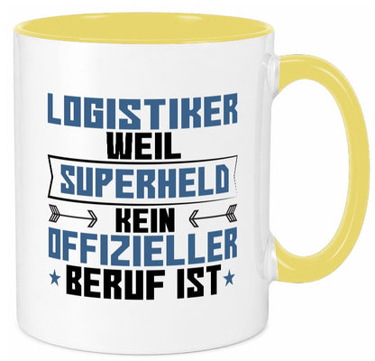 Superheld Logistiker | Beruf Logistik Geschenkidee Arbeit Kollegen Büro Humor Tasse