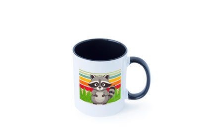 Waschbär | Vintage v2 lustiger Spruch Geschenk Humor Geschenkidee Tasse