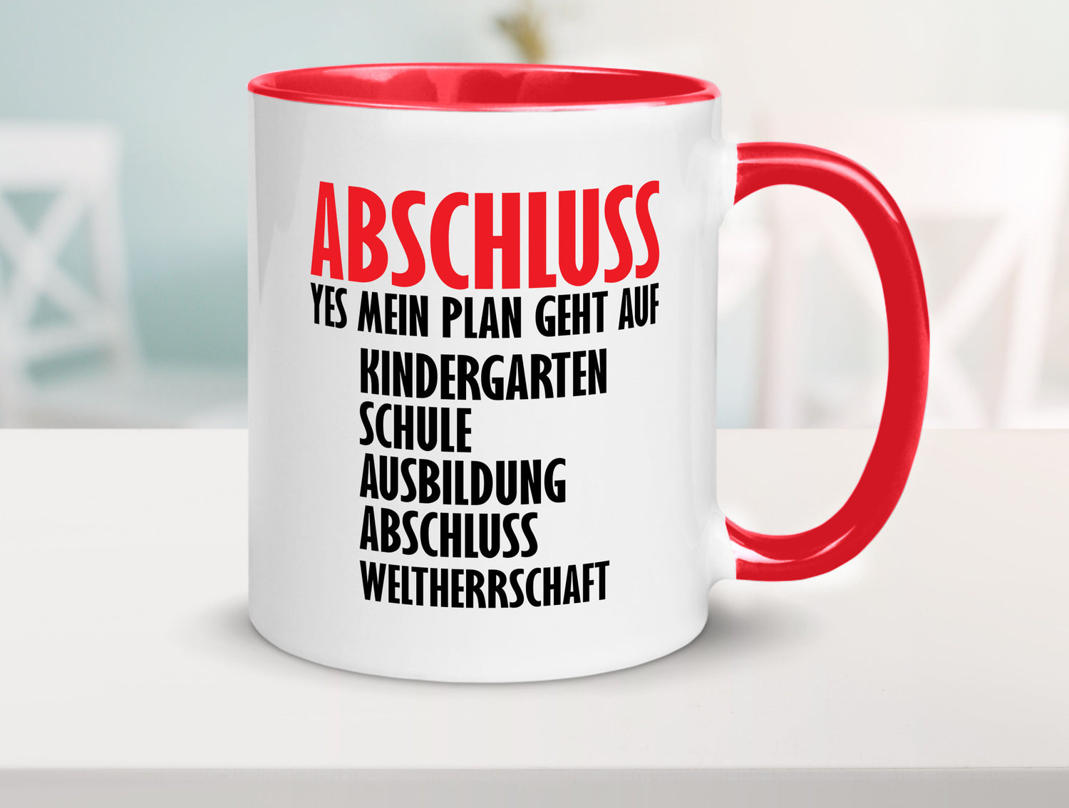 Abschluss Bachelor Geschenkidee Humor Tasse