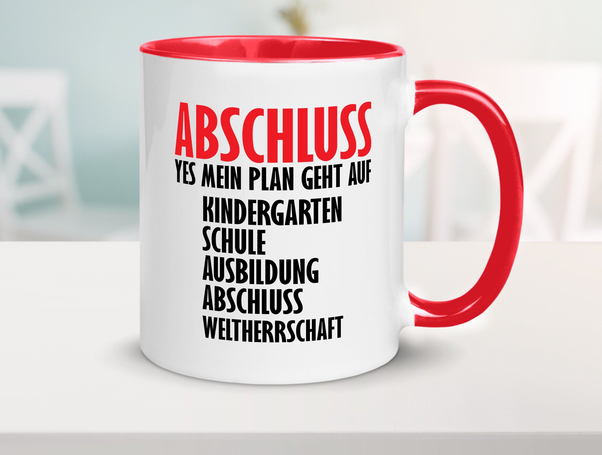 Abschluss Bachelor Geschenkidee Humor Tasse