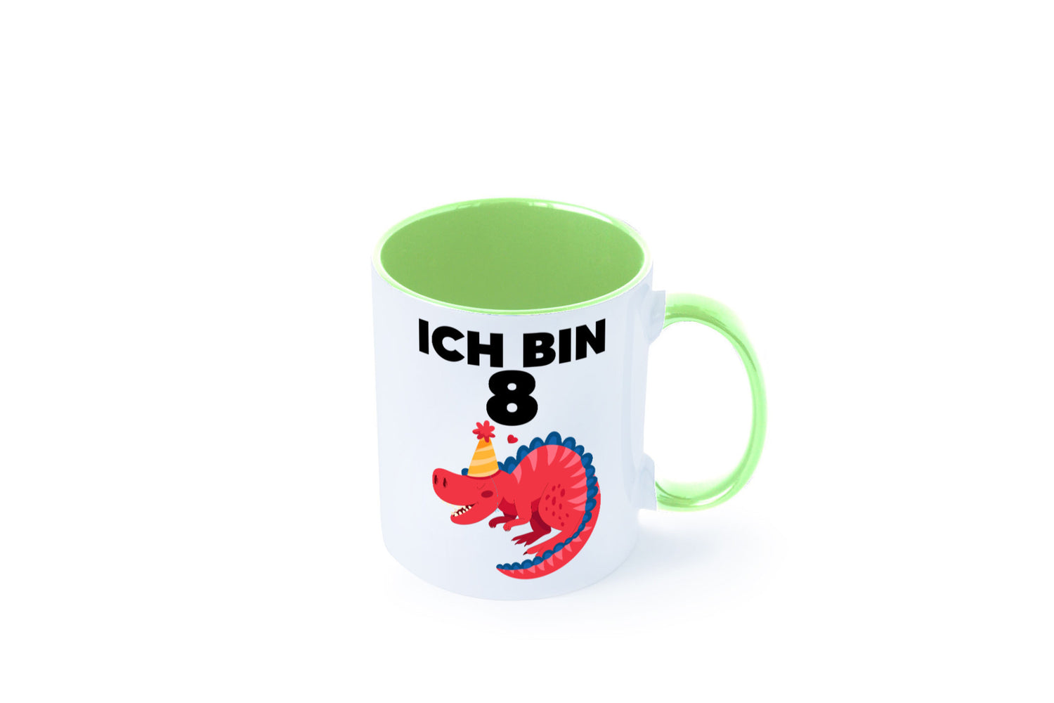 8. Geburtstag | Dino Dinosaurier 8 Jahre lustig Geschenkidee Geschenk Tasse