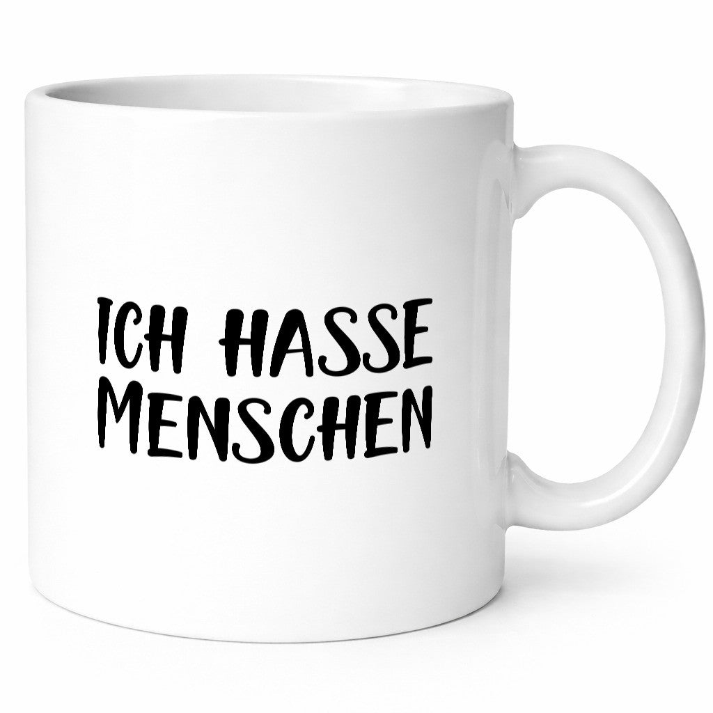 Ich hasse Menschen lustig Humor Geschenkidee Geschenk Tasse