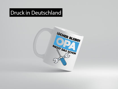 Opa macht das schon | Werkzeug Geschenk Familie Geschenkidee lustiger Spruch