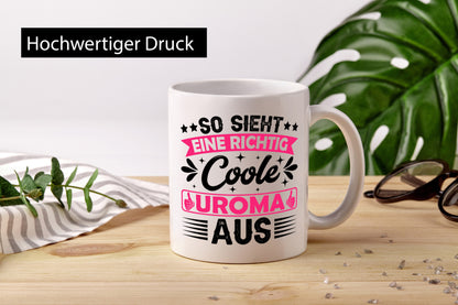 Coole Uroma | Oma Urgroßmutter lustig Familie Geschenkidee Geschenk Tasse