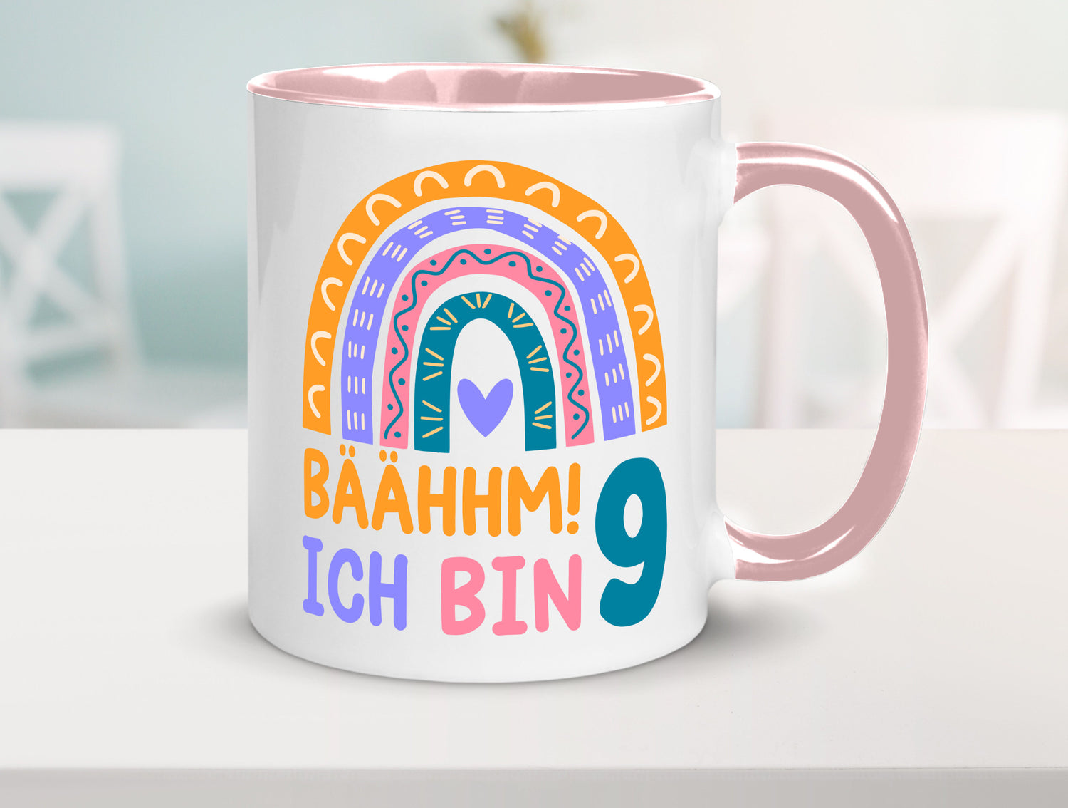 9. Geburtstag | 9 Jahre Regenbogen Bääm Mädchen Geschenk Geschenkidee lustiger