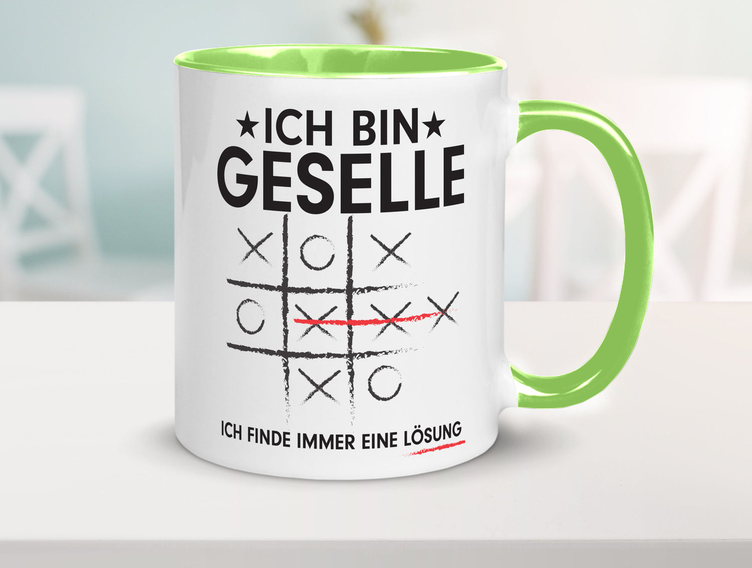 Löse Probleme: Geselle | Handwerker Humor Geschenkidee Tasse