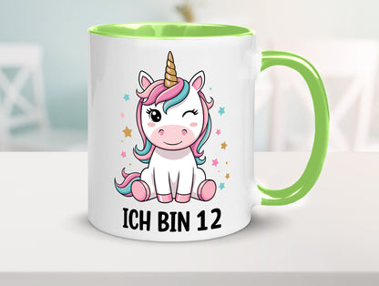 12. Geburtstag | 12 Jahre Einhorn Mädchen lustig Geschenkidee Geschenk Tasse