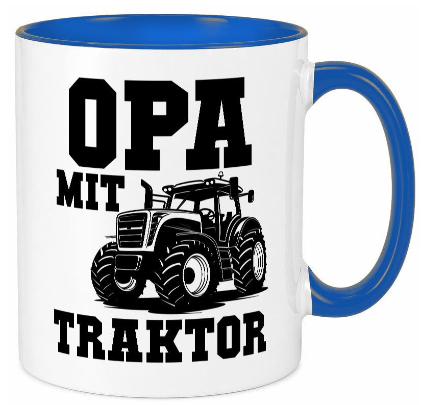 Opa mit Traktor | Geschenkidee Familie Humor Tasse