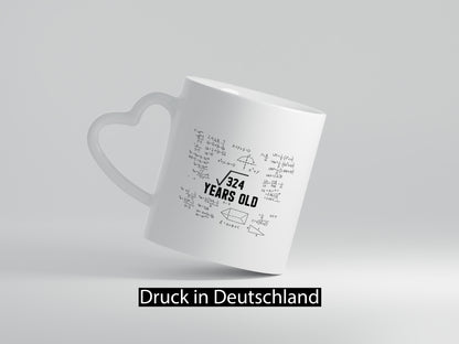 Quadratwurzel 324 | Geburtstag 18 Jahre Mathematik lustig Geschenkidee Geschenk