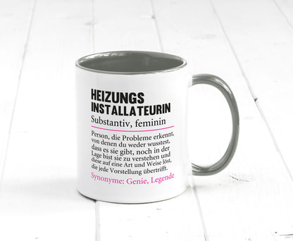 Heizungsinstallateurin | Beruf Spruch Heizung Geschenkidee Arbeit Kollegen Büro