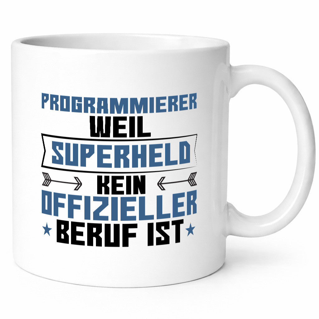 Superheldin Programmierer | Software Entwickler Humor Geschenkidee Tasse