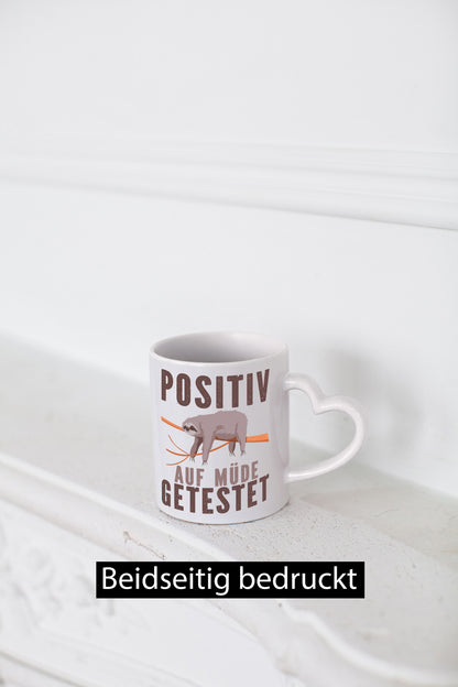 Positiv getestet | Faulheit Müde Faultier Geschenk Tierliebhaber Humor lustiger