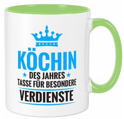 Besonderer Verdienst: Köchin | Chefköchin Chefkoch Geschenkidee Arbeit Kollegen
