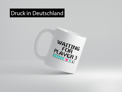 Waiting for Player 3 | Schwangerschaft Tasse Eltern lustiger Spruch Geschenk