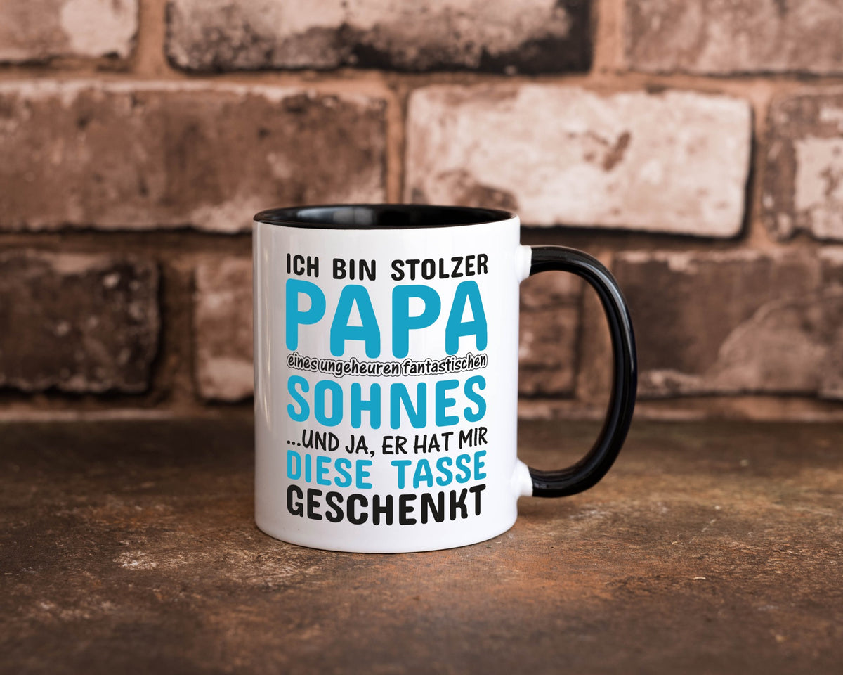 Stolzer Papa | Vater Tasse Fantastischer Sohn Humor Geschenk Familie