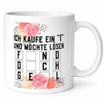 Ich kaufe ein i | Glücksrad Rätsel Flirten attraktiv lustiger Spruch Geschenk