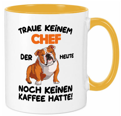 Traue keinem Chef lustiger Spruch Geschenk Arbeit Kollegen Büro Tasse