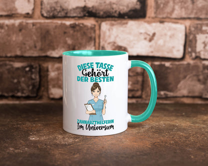 Im Universum: Zahnarzthelferin | Zahnmedizin Humor Geschenkidee Tasse