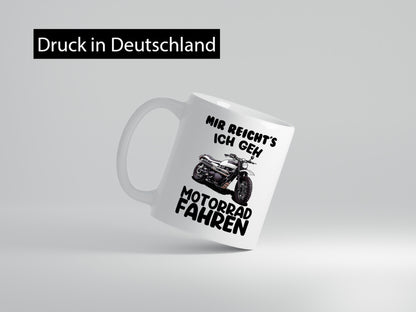 Motorrad Fahrer Tasse Geschenkidee Humor