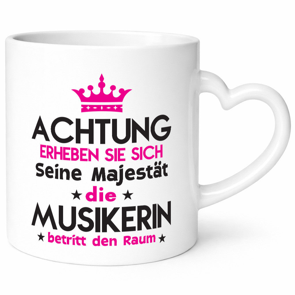Seine Majestät Musikerin | Musik Musikantin Humor Geschenkidee Tasse