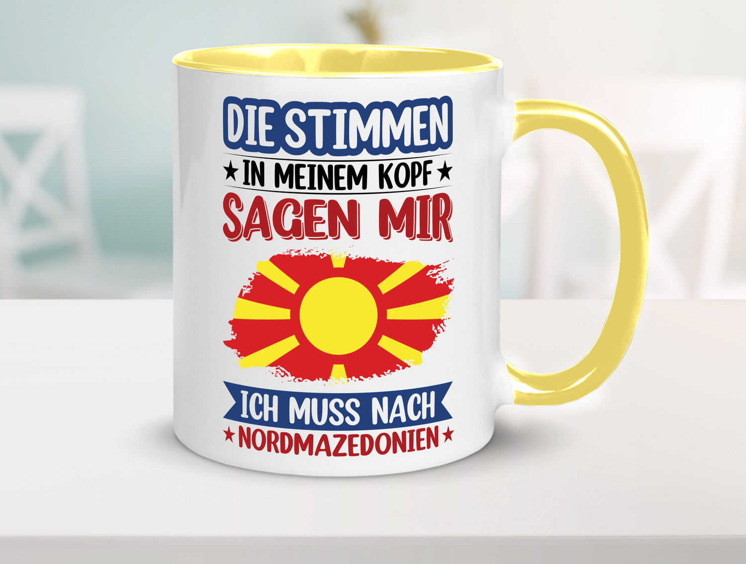Nordmazedonien | Urlaub Stimmen in meinem Kopf Geschenk Humor Geschenkidee