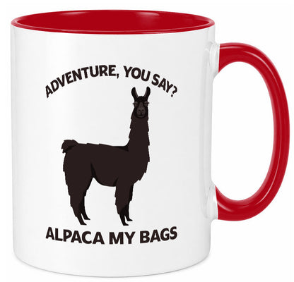 Adventure, Alpaca | Humor Geschenkidee Tasse