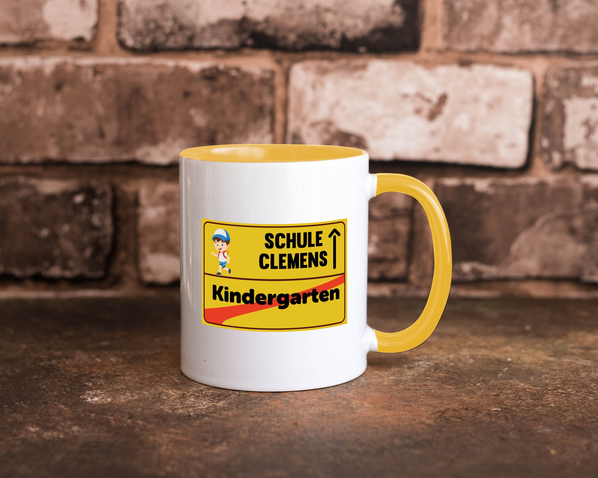 Bye Kindergarten | Schule Clemens Geschenkidee Humor Tasse