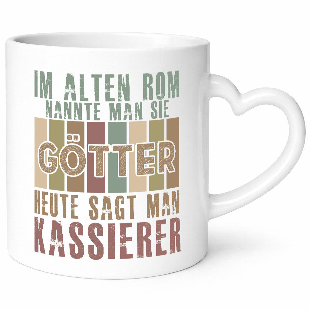 Heute sagt man: Kassierer lustig Humor Geschenkidee Geschenk Tasse