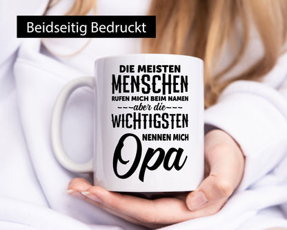 Die wichtigsten nennen mich Opa | Großvater Enkelkinder lustiger Spruch
