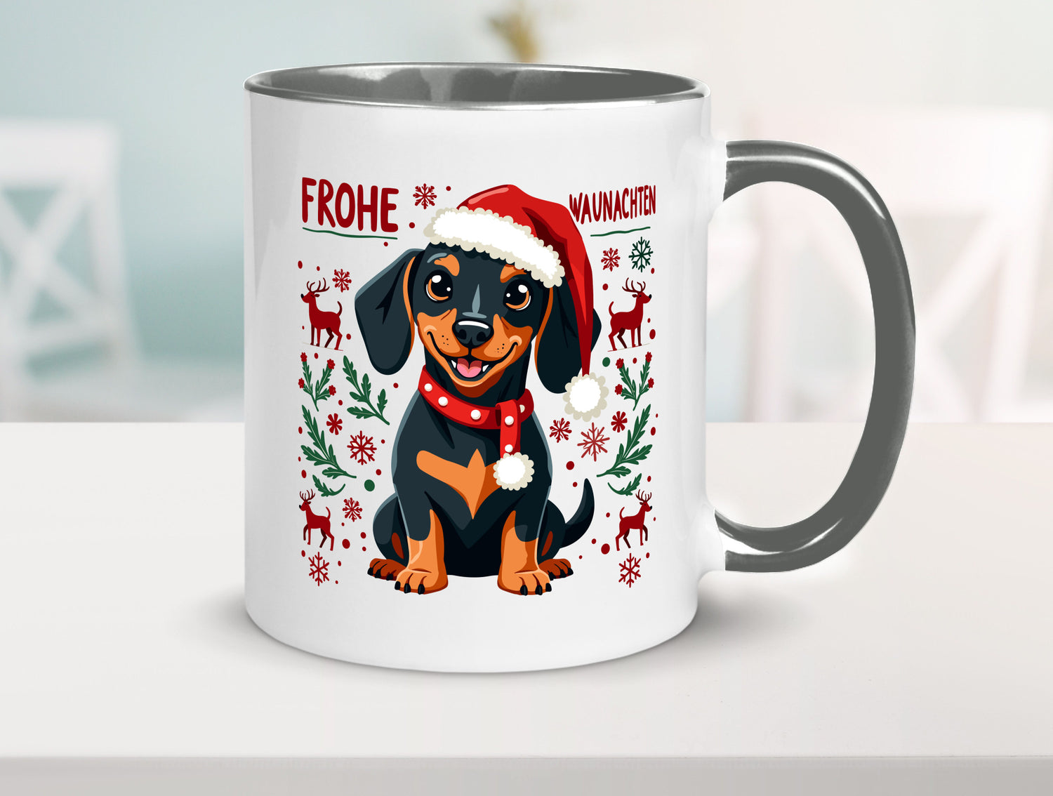 Frohe Waunachten | Ugly Christmas Weihnachtshund v2 Humor Tierliebhaber